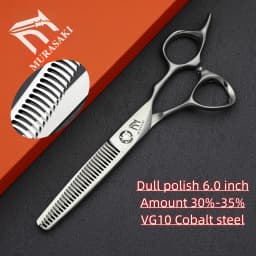 Professional Hairdressing Scissors,Hitahi 440C Steel Thinning Shears,Set of 6.0-6.5 Inches Hair Cutting Tools,Sharp and Durable