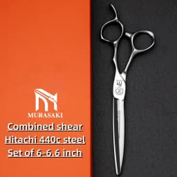 Professional Hairdressing Scissors,Hitahi 440C Steel Thinning Shears,Set of 6.0-6.5 Inches Hair Cutting Tools,Sharp and Durable