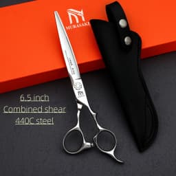 Professional Hairdressing Scissors,Hitahi 440C Steel Thinning Shears,Set of 6.0-6.5 Inches Hair Cutting Tools,Sharp and Durable