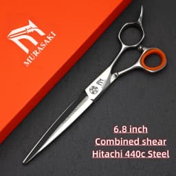 Professional Hairdressing Scissors,Hitahi 440C Steel Thinning Shears,Set of 6.0-6.5 Inches Hair Cutting Tools,Sharp and Durable