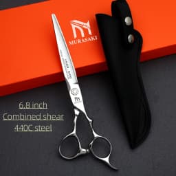 Professional Hairdressing Scissors,Hitahi 440C Steel Thinning Shears,Set of 6.0-6.5 Inches Hair Cutting Tools,Sharp and Durable
