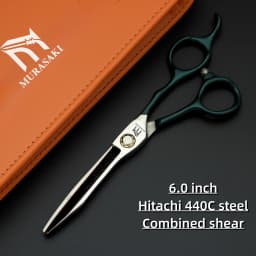 Professional Hairdressing Scissors,Hitahi 440C Steel Thinning Shears,Set of 6.0-6.5 Inches Hair Cutting Tools,Sharp and Durable