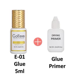 Gollee Banana Scent Eyelash Glue 1-2s Fast Drying Waterproof Glue Premade Fans Glue 5 Weeks Lasting Eyelash Extension Glue Salon