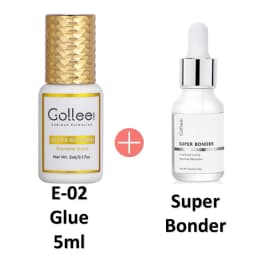 Gollee Banana Scent Eyelash Glue 1-2s Fast Drying Waterproof Glue Premade Fans Glue 5 Weeks Lasting Eyelash Extension Glue Salon
