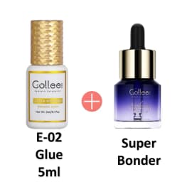 Gollee Banana Scent Eyelash Glue 1-2s Fast Drying Waterproof Glue Premade Fans Glue 5 Weeks Lasting Eyelash Extension Glue Salon