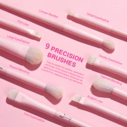 Jessup Pink Makeup Brushes Set 14pcs Make up Brushes Premium Vegan Foundation Blush Eyeshadow Liner Powder Blending Brush,T495