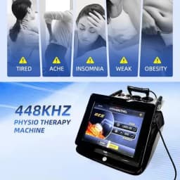 448kHz Multipolar RF Skin Tightening Body Slimming Machine Physio Therapy Machine Body Massager Rehabilitation Equipment
