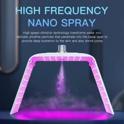 NEW Foldable LED Mask 7 Colors PDT Cold Nano Water Supplement Spray Spectrometer Beauty Tools Facial Mask Machine Salon Home Use