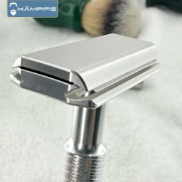 Kampfe CNC machining manual safety shaver with 5 spare razor blades, hair salon tools, men's gifts, women's shaving knives