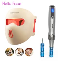 Dr. Pen M8S Microneedling Pen with 12 Replacement Cartridges Wireless Derma Microneedle Pen Kit ≤0.25mm Needle Skin Care Tool