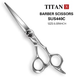 TITAN Professional Hairdresser Scissors Barber Scissors Hair Cutting Thinning Set of 5.5/6.0/6.5/7.0 Inch Japan 440C Steel