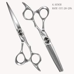 TITAN Professional Hairdresser Scissors Barber Scissors Hair Cutting Thinning Set of 5.5/6.0/6.5/7.0 Inch Japan 440C Steel