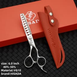 HISADA Professional Scissors Tijeras Peluquería Profesional 5.5、6.0、6.5 Inch Handmade in Japan VG10 Material Haircut Scissors