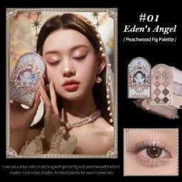 Flower Knows Makeup Little Angel Collection Nine-Color Eyeshadow Palette Delicate Matte Glow Shimmer Shadow Palette Warm Neutral