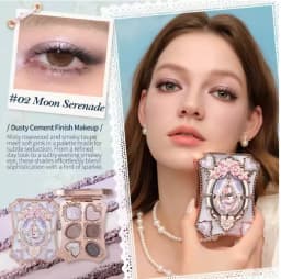 Flower Knows Makeup Little Angel Collection Nine-Color Eyeshadow Palette Delicate Matte Glow Shimmer Shadow Palette Warm Neutral