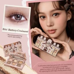 Flower Knows Makeup Little Angel Collection Nine-Color Eyeshadow Palette Delicate Matte Glow Shimmer Shadow Palette Warm Neutral