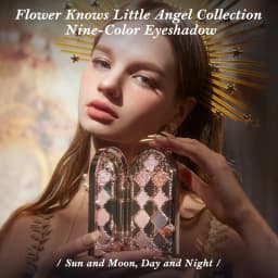 Flower Knows Makeup Little Angel Collection Nine-Color Eyeshadow Palette Delicate Matte Glow Shimmer Shadow Palette Warm Neutral