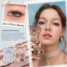 Flower Knows Makeup Little Angel Collection Nine-Color Eyeshadow Palette Delicate Matte Glow Shimmer Shadow Palette Warm Neutral