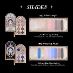Flower Knows Makeup Little Angel Collection Nine-Color Eyeshadow Palette Delicate Matte Glow Shimmer Shadow Palette Warm Neutral