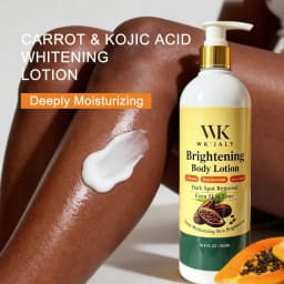 WK JALY Collagen Whitening Body Lotion, Remove Dark Spots, Melanin, Moisturizer, Smooth Skin, With Natural Papaya, Niacinamide