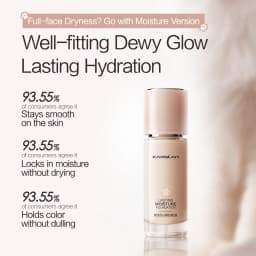 CARSLAN Liquid Foundation Concealer Matte Moisturizing Oil Control Long-lasting Full Coverage Whitening Face Base Makeup