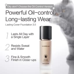 CARSLAN Liquid Foundation Concealer Matte Moisturizing Oil Control Long-lasting Full Coverage Whitening Face Base Makeup