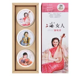 3pcs SHANGHAI Foundation Cream Peony Essential Oil Vanishing Soothing Moisturizing Hydrating Face Day Cream Xmas Gift