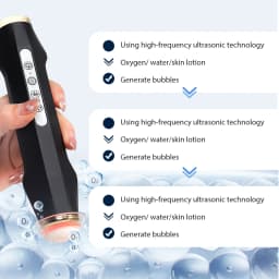 Portable Oxygen Bubble Pen Rechargeable CO2 Oxygen Bubble Machine Deep Clean Dirt Oil Keratin Smooth Wrinkles Whiten Tender Skin