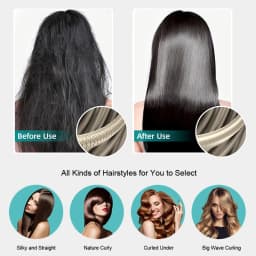 Professional Hair Straightener 500°F Plasma Hair Flat Iron 260°C Ceramic Coating Plate Smooth Frizz Salon Styling Tool 110V-240V