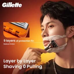 Gillette Fusion 5 Razor Set 5 Ultra-Thin Blades Lubrication Strip Back Trimmer Multiple Specifications Available