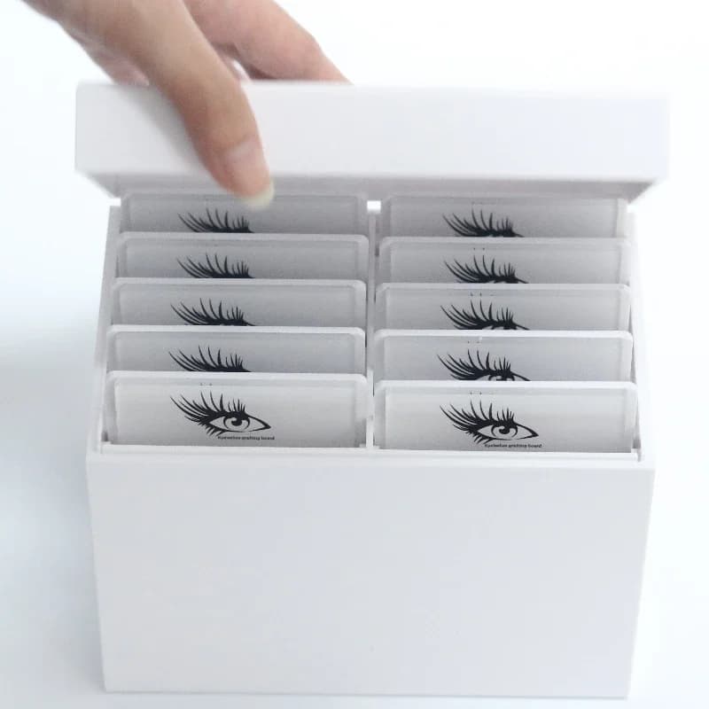 Beauty Salon 10Layers Acrylic Eyelash Extensions Storage Box Lash Tile Palette Box Lash Boxes Packaging Wholesale Lash Supplies