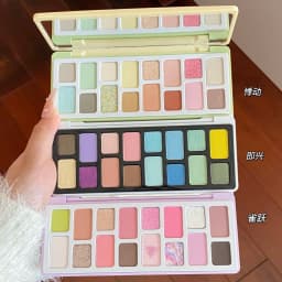 Chéeryep 16 Color Eye Shadow Plate Matte Shimmer Glitter Pressed Highly Pigmented Powder,Natural Velvet Texture Eye Shadow Kit