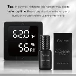 Gollee Quickly Dry Eyelash Extension Glue Lash Primer Super Bonder 0.5 Sec Fast Drying 6-8 Week Black Adhesive Professional Use