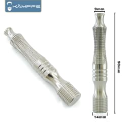 KAMPFE Men's Safety Shaver Ergonomic Grip Comfortable Anti slip Mesh Titanium Alloy Razor Handle