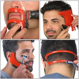 4Pcs/set Beard Shaving Template Combs Hair Trimmers Plastic Men Beard Guide Shaping Styling Tool Hairline Templates Ruler Kit