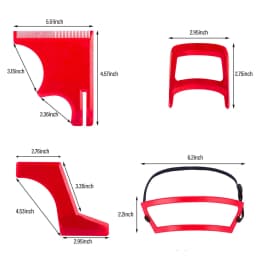 4Pcs/set Beard Shaving Template Combs Hair Trimmers Plastic Men Beard Guide Shaping Styling Tool Hairline Templates Ruler Kit