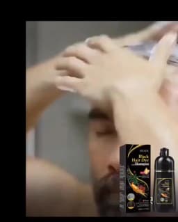 3 In 1 Black Hair Dye Shampoo Beauty Nourishes Long Lasting Permanent Covers White Gray Hair For Men Women Hair Coloring Tools
