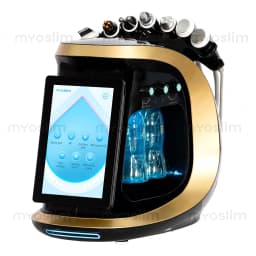 7 In 1 Multifunctional Hydrafacial Beauty Machine Touch Screen With Spray Gun RF Suction Pen Microcurrent Skin Scraper Cooling H
