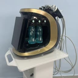 7 In 1 Multifunctional Hydrafacial Beauty Machine Touch Screen With Spray Gun RF Suction Pen Microcurrent Skin Scraper Cooling H