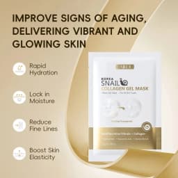 LAIKOU Korea Snail Collagen Essence Mask Hydrating Sheet Mask Anti-Wrinkle Face Mask Firming Skin Care 25g*20pcs