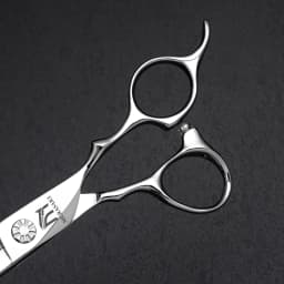 MURASAKI Professional Barber Scissors,6.0 Inch Contrary Tooth Hair Thinning Shears,High Quality Hitachi 440C Steel Barber Tools