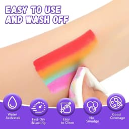 54 Colors Face Painting Kit for Kids,Body Paint for Adults, Non Toxic Makeup Professional for Festivals,Birthday Parties,events