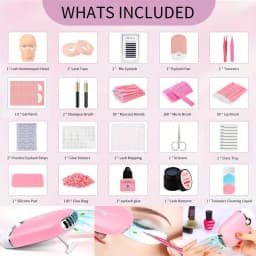 Professional False Eyelash Extension Practice Kit Eye Lashes Extension Grafting for Beginner Artist Practice Makeup Tool Set Kit