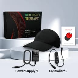 180Pcs Infrared LEDs 660nm&850nm Red Light Therapy Hair Growth Cap for Hair Regrowth Anti Hair Loss Relax Scalp Hair Care Hat