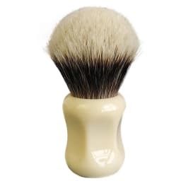 Dscosmetic 26mm Manchurian two band hair shaving brush with Ivory resin handle