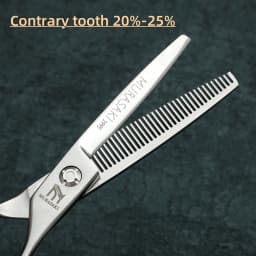 Professional Barber Scissors，6.0 Inch Contrary Tooth Thinning Shears，Hitachi 440c Steel，Hair Cutting Machine，Barber Accessories
