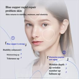 Blue Copper Peptide GHK-Cu Skin Repair Kit – Shrink Pores, Hydrate & Brighten, Improve Skin Elasticity