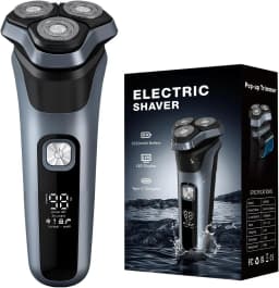 Electric Shaver for Men 150 Min Runtime Wet/Dry Electric Razor with Pop Up Trimmer IPX6 Waterproof Shaving Machine
