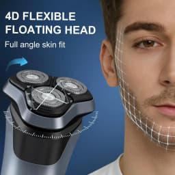 Electric Shaver for Men 150 Min Runtime Wet/Dry Electric Razor with Pop Up Trimmer IPX6 Waterproof Shaving Machine