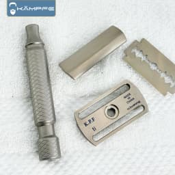KAMPFE Manual Safety CNC precision machining Double Edge titanium alloy men's shaver boyfriend gift